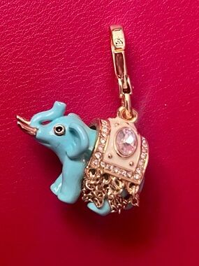 RARE Juicy Couture Lucky Teal Elephant Charm